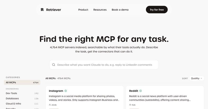 Preview of MCP Finder